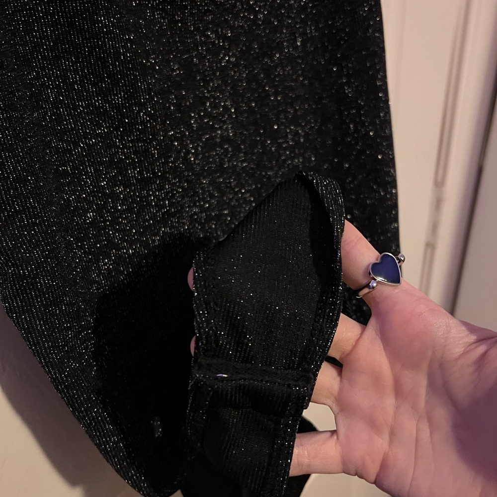 Sparkling Black Womens Bodysuit - Picture 4 of 5